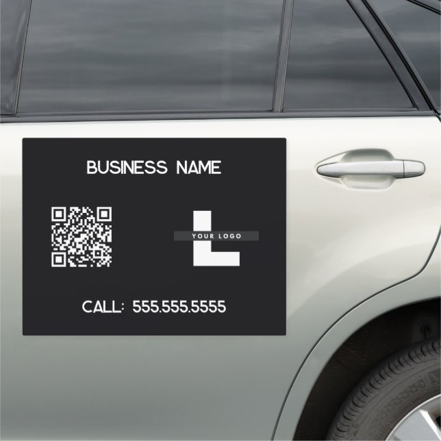 🚦 Custom Logo Business QR Sign (In Situ)