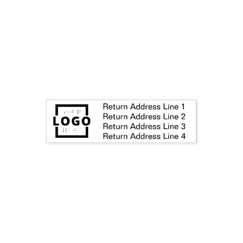 Custom Logo Business Return Address Pocket Stamp
