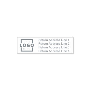 Custom Logo Business Return Address Pocket Stamp