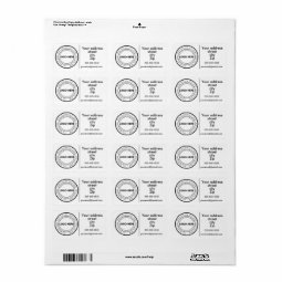 Custom logo business return shipping label | Zazzle