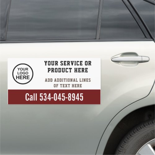Custom logo business service car magnet