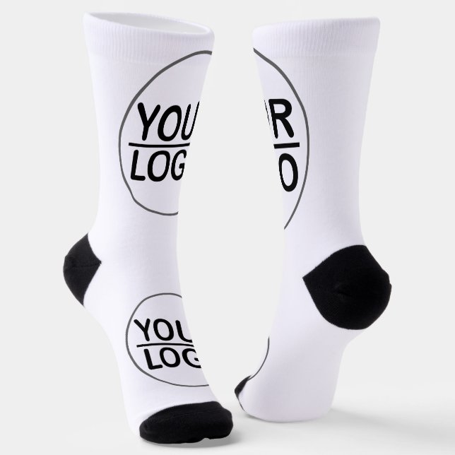 Custom logo business socks (Angled)