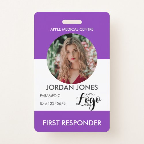 custom logo business staff Photo ID Security ID Ba Badge