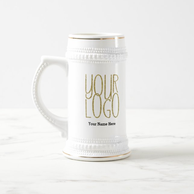 Custom Logo Business Template Promotional Gift Beer Stein (Left)