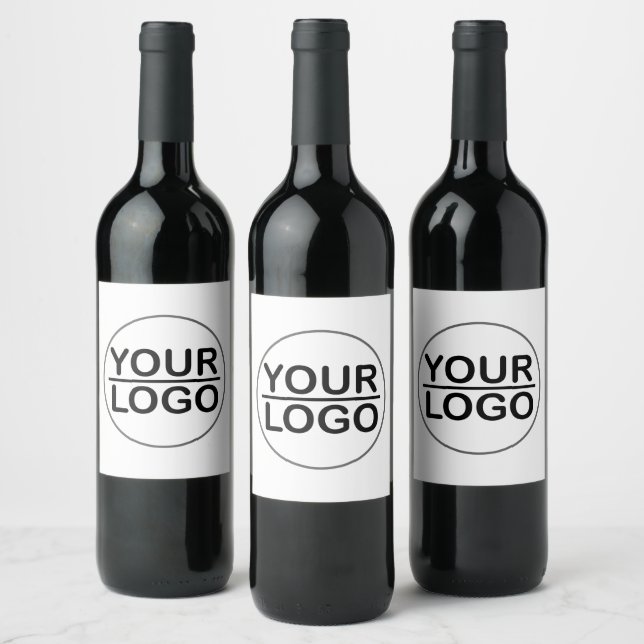 Custom Logo Business Wine Label  (Bottles)