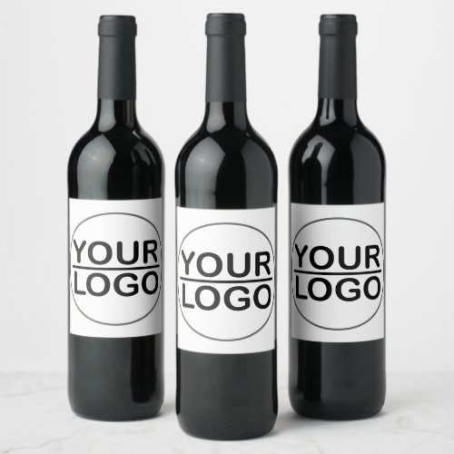 Custom logo business wine label