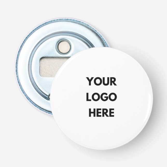 Custom Logo Button Bottle Opener Swag (Front)