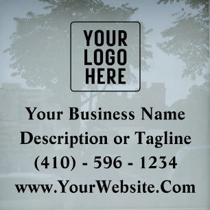 Custom Logo Car Business Advertising Marketing Window Cling