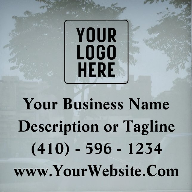 Custom Logo Car Business Advertising Marketing Window Cling (Creator Uploaded)