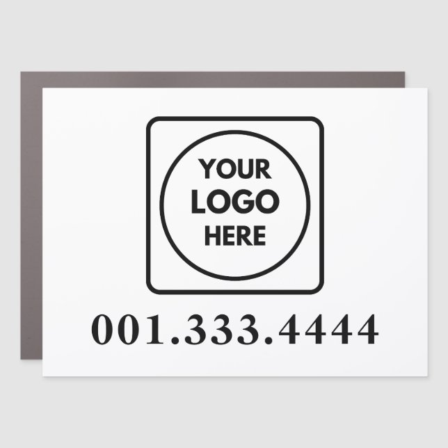 Custom Logo Car Magnetic Promo Sign (Front)