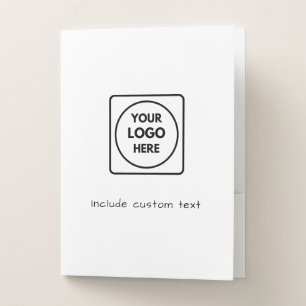 Custom Logo Card Slot 9x12 Pocket Binder Folder