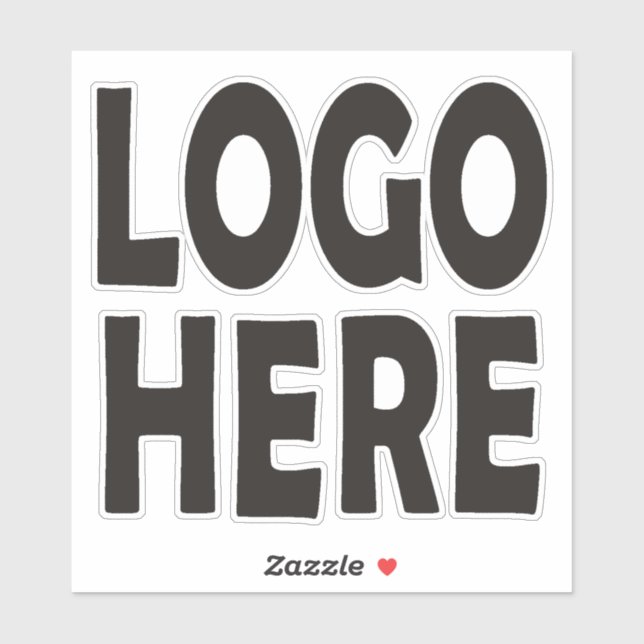Custom logo. Change with your own logo Sticker (Sheet)