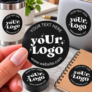 Custom Logo Classic Round Sticker