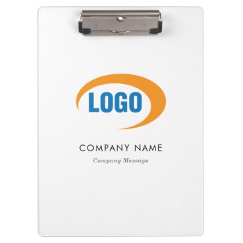 Custom Logo Clipboard by businessessentials at Zazzle