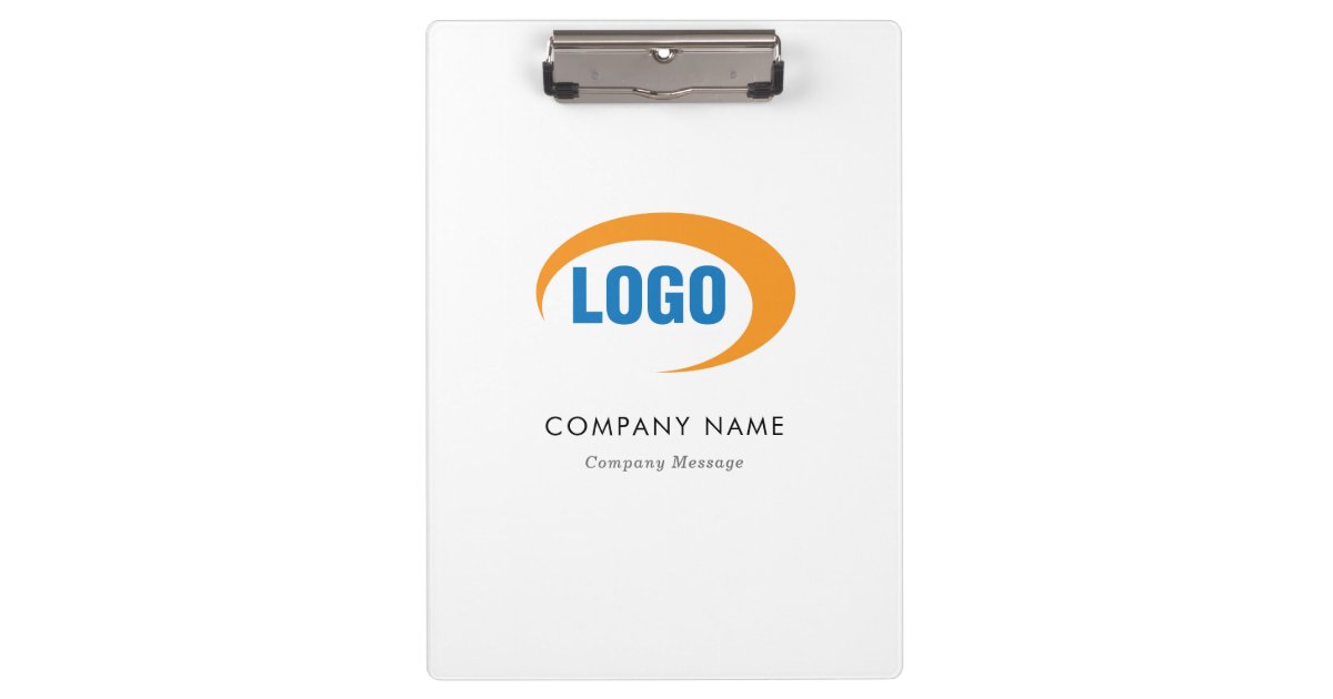Custom Logo Clipboard Zazzle