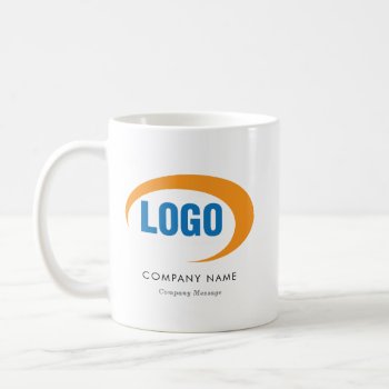 Custom Logo Coffee Mug by businessessentials at Zazzle