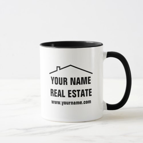 Custom logo coffee mug for real estate company