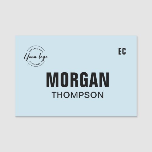 Custom Logo Committee Name Badge Personalized blue