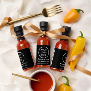 Custom Logo Company Black Business Corporate Hot Sauces