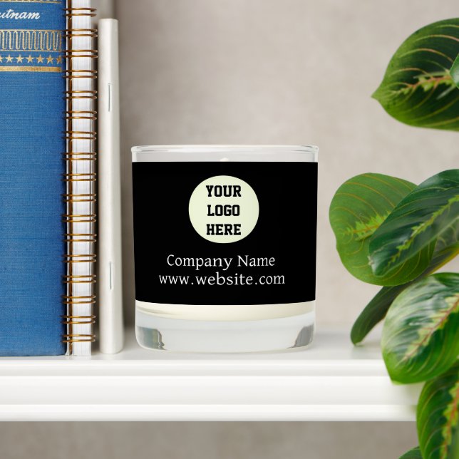 Custom Logo Company Black Business Corporate Scented Candle (Shelf)