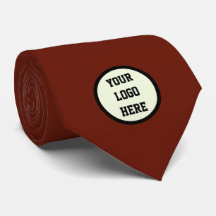 Custom Logo Company Burgundy Business Corporate Neck Tie
