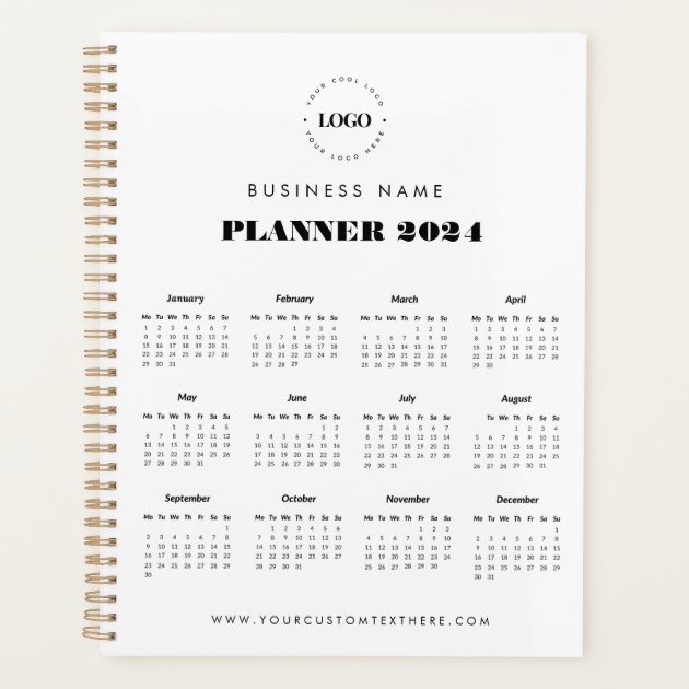 Custom Logo Company Business Name Calendar 2024 Planner Zazzle   Custom Logo Company Business Name Calendar 2024 Planner R1d7f4b18275248bbada10c6afde67246 E38k9 630 