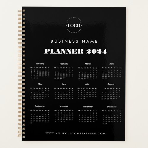 Custom Logo Company Business Name Calendar 2024 Planner