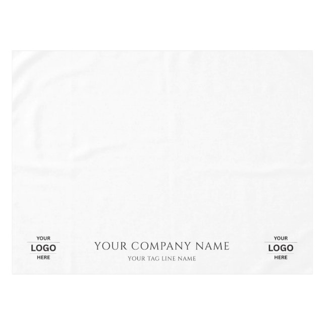 Custom Logo Company Business Promo Trade Show Tablecloth (Front (Horizontal))
