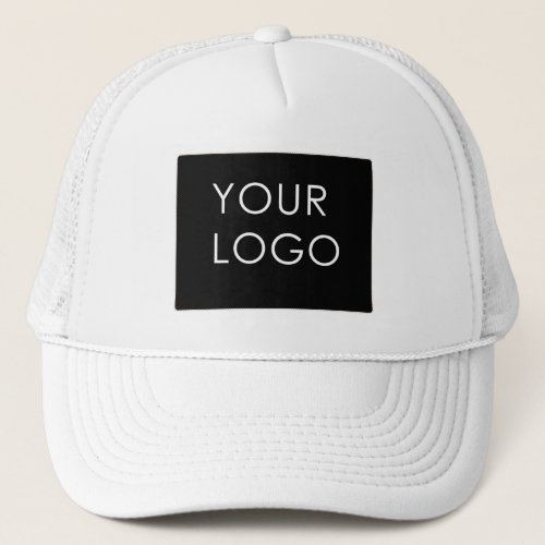 Custom Logo Company Business White Trucker Hat