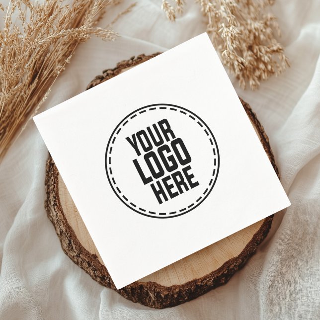 Custom Logo Company Corporate Business Event Party Napkins (Creator Uploaded)