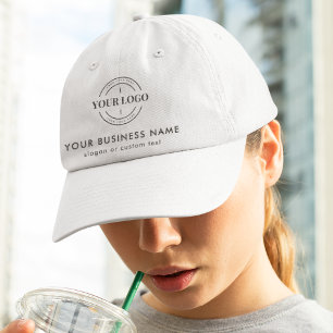 Custom Logo Company Corporate Business Name Slogan Trucker Hat