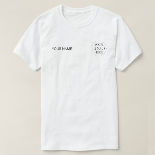 Custom Logo Company Corporate Small Business T-Shirt
