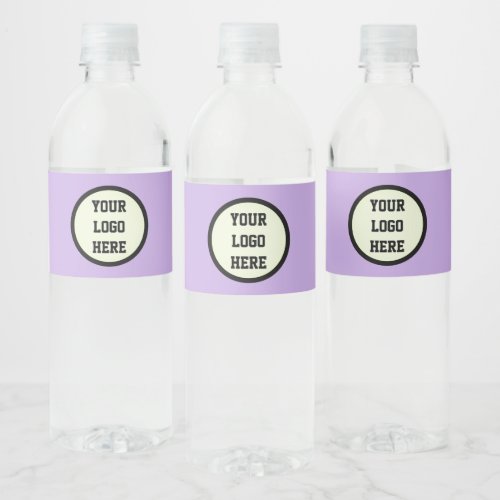 Custom Logo Company Lilac Business Corporate Water Bottle Label