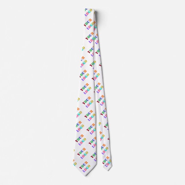 Custom Logo Company Logo Your Business Neck Tie (Front)