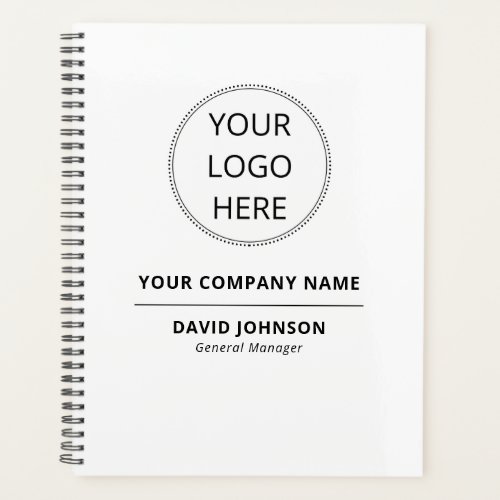 Custom Logo Company Name Employee Name  Planner