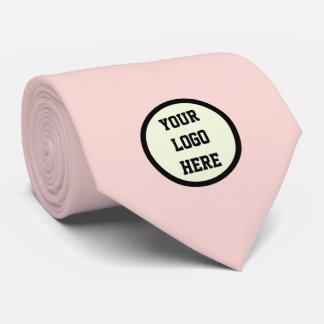 Custom Logo Company Pink Business Corporate Neck Tie