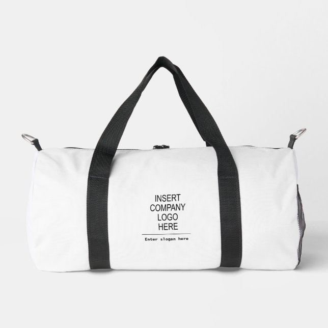 Custom logo company promotional marketing duffle bag (Front)