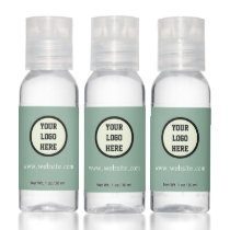 Custom Logo Company Sage Green Business Corporate Hand Sanitizer