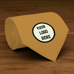 Custom Logo Company Terracotta Business Corporate Neck Tie