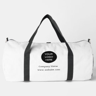 Custom Logo Company White Business Corporate Duffle Bag