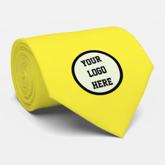 Custom Logo Company Yellow Business Corporate Neck Tie