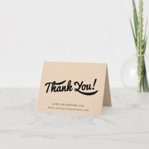 Custom Logo Corporate Business Company Thank You Card