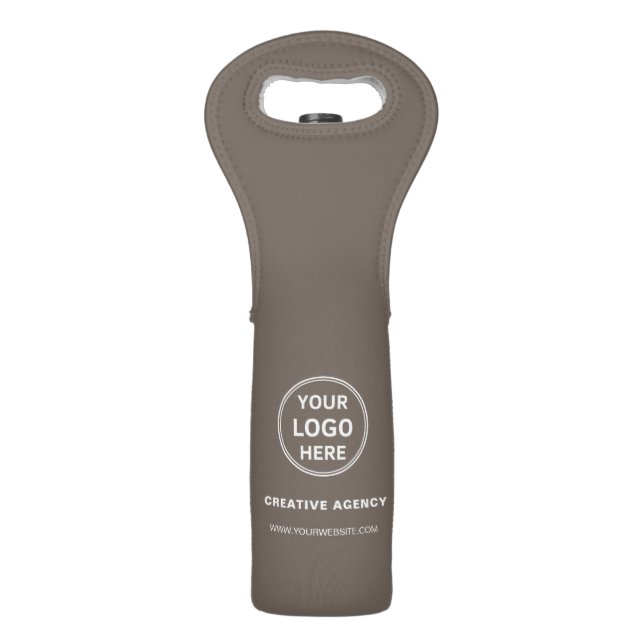 Custom Logo Corporate Business Promotional Wine Bag (Front)