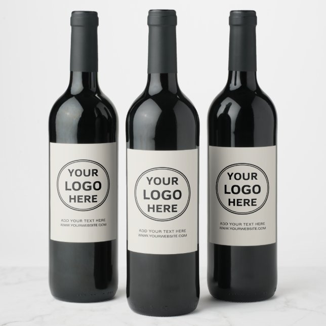 Custom Logo Corporate Business Promotional Wine Label (Bottles)