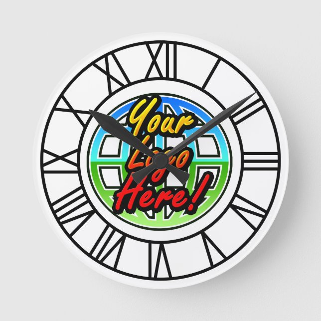 Custom Logo Corporate Gift Round Clock (Front)
