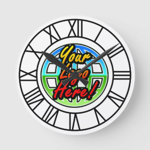 Custom Logo Corporate Gift Round Clock