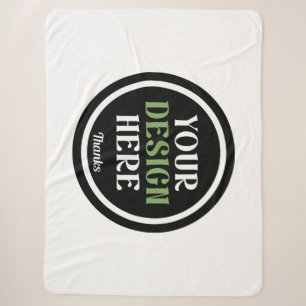 Custom Logo Corporate Holiday Gift Mug Set Sherpa Blanket