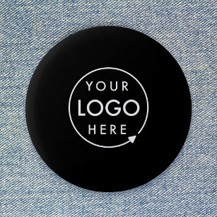 Custom Logo   Corporate Modern Minimalist Black Button