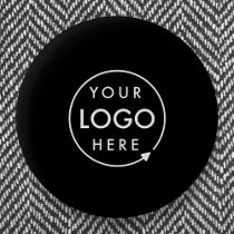 Custom Logo | Corporate Modern Minimalist Black Button