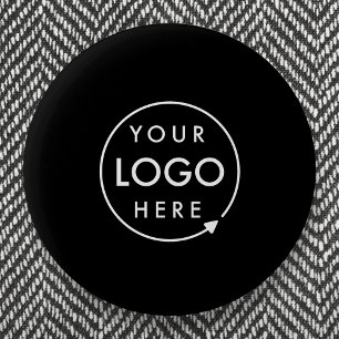 Custom Logo   Corporate Modern Minimalist Black Button